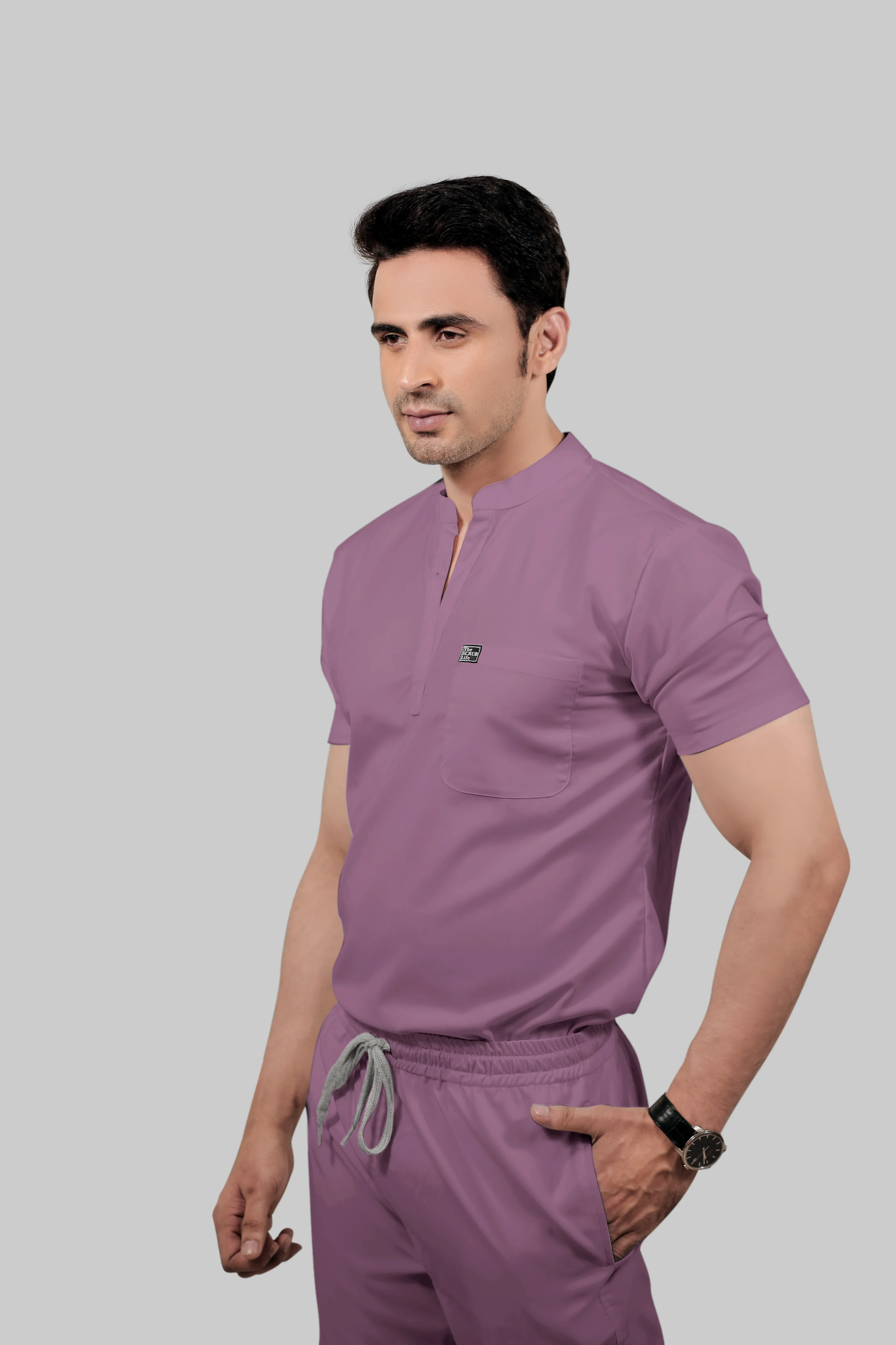 Stretchable (2Way) Men Lilac Jogger - Image 4