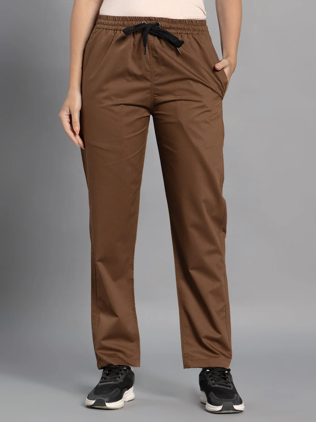 Move Lite Women Mocha (Nova V Neck) Scrub Set - Image 5