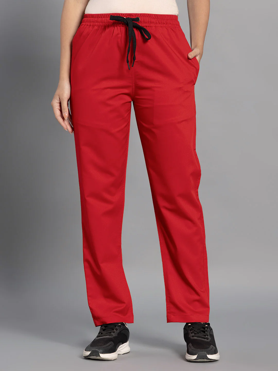 Move Lite Women Ember Red (Core V Neck) Scrub Set - Image 4