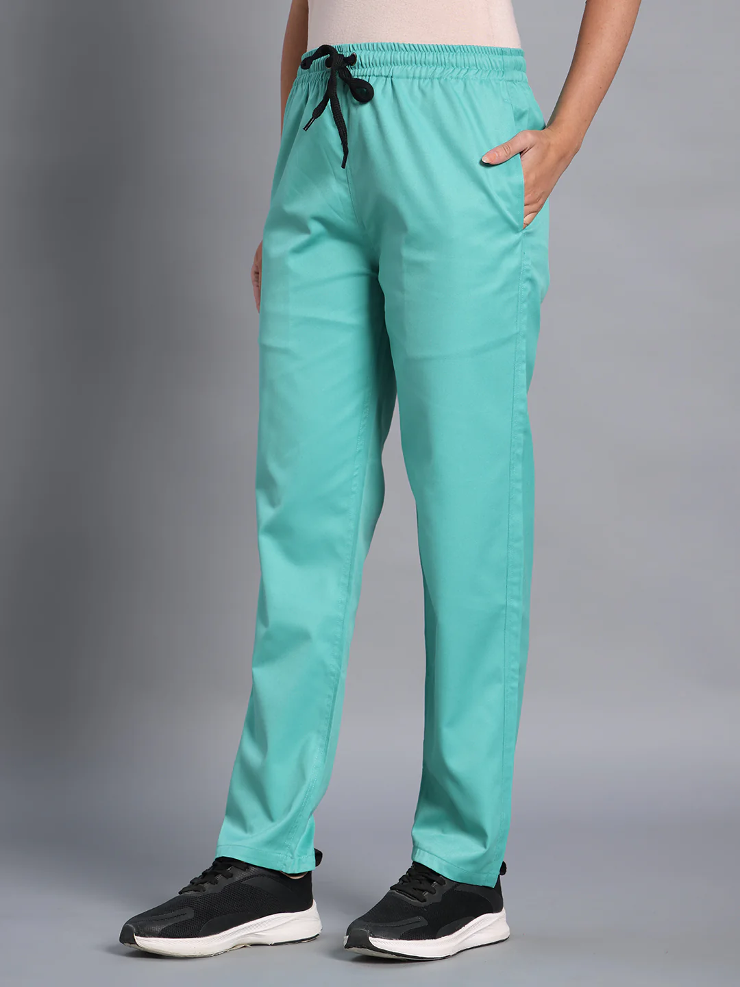 Move Lite Women Mint Green (Nova V Neck) Scrub Set - Image 8