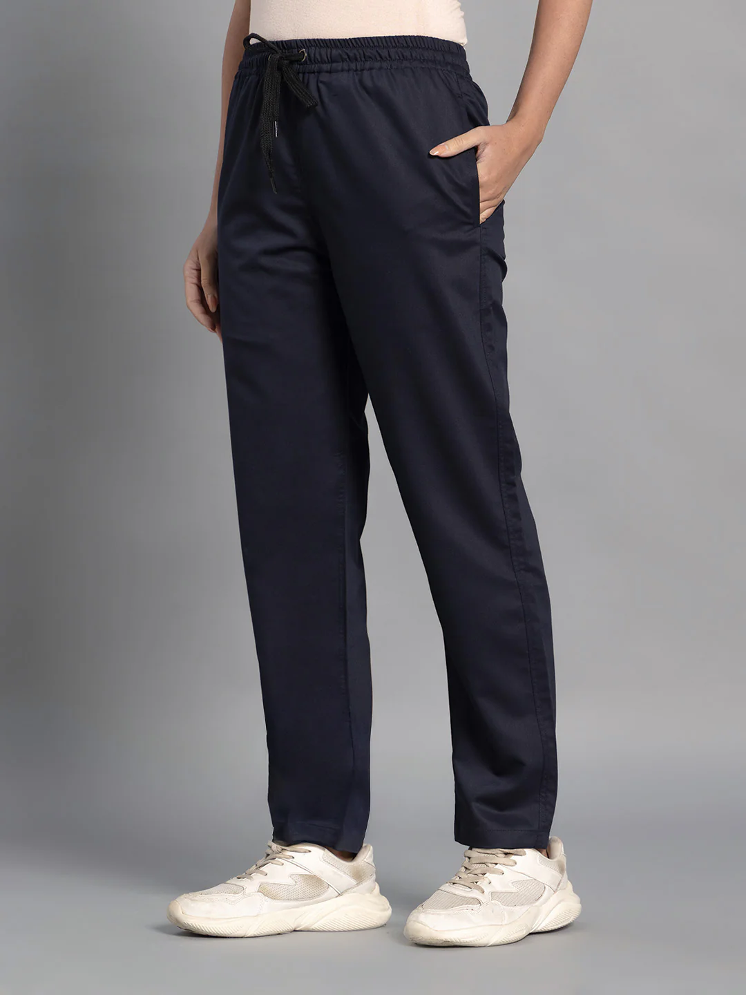 Move Lite Women Ink blue (Star V Neck) Scrub Set - Image 8