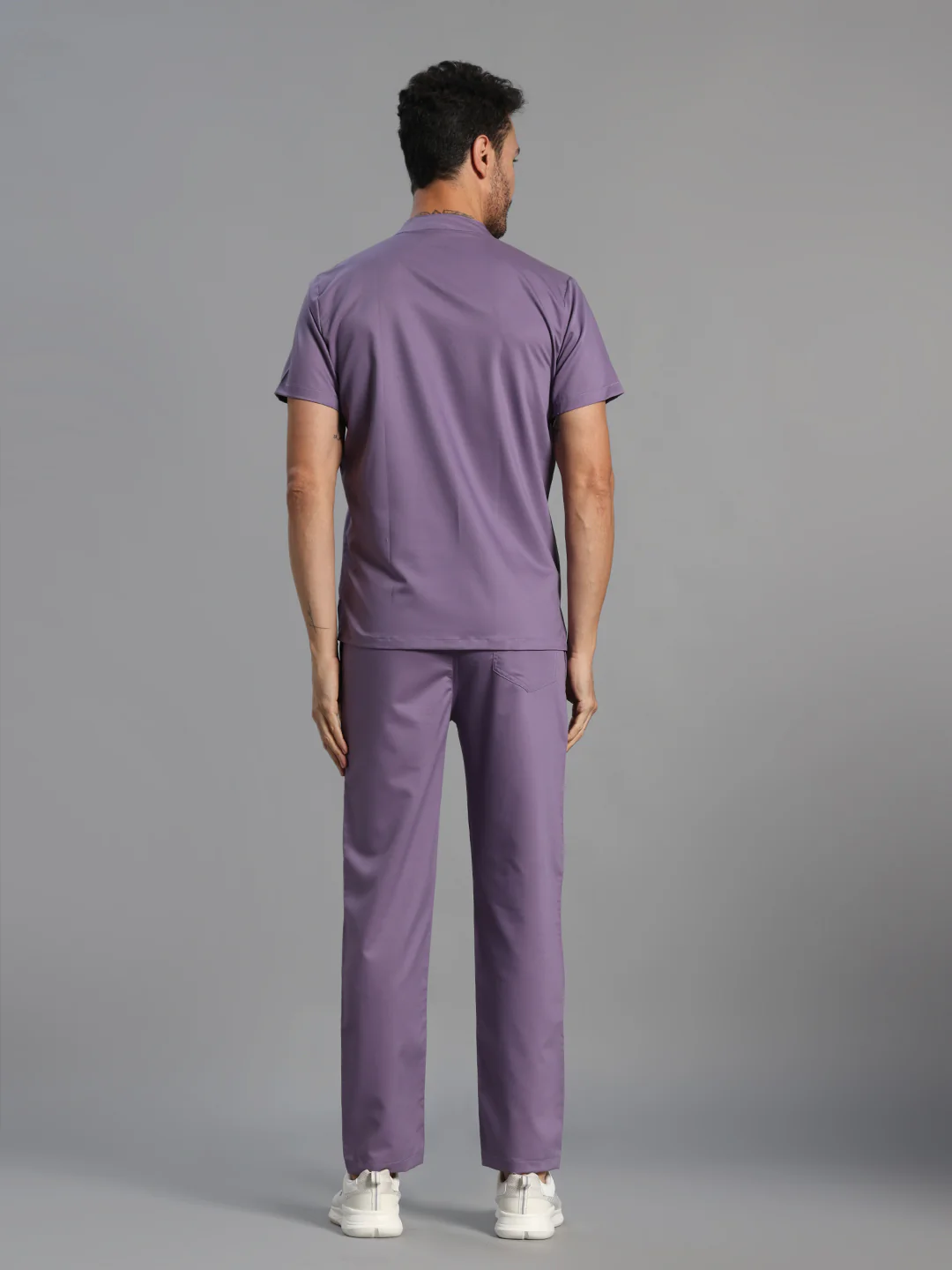 Move Lite Men Ube (Mandarin Neck) Scrub Set - Image 4