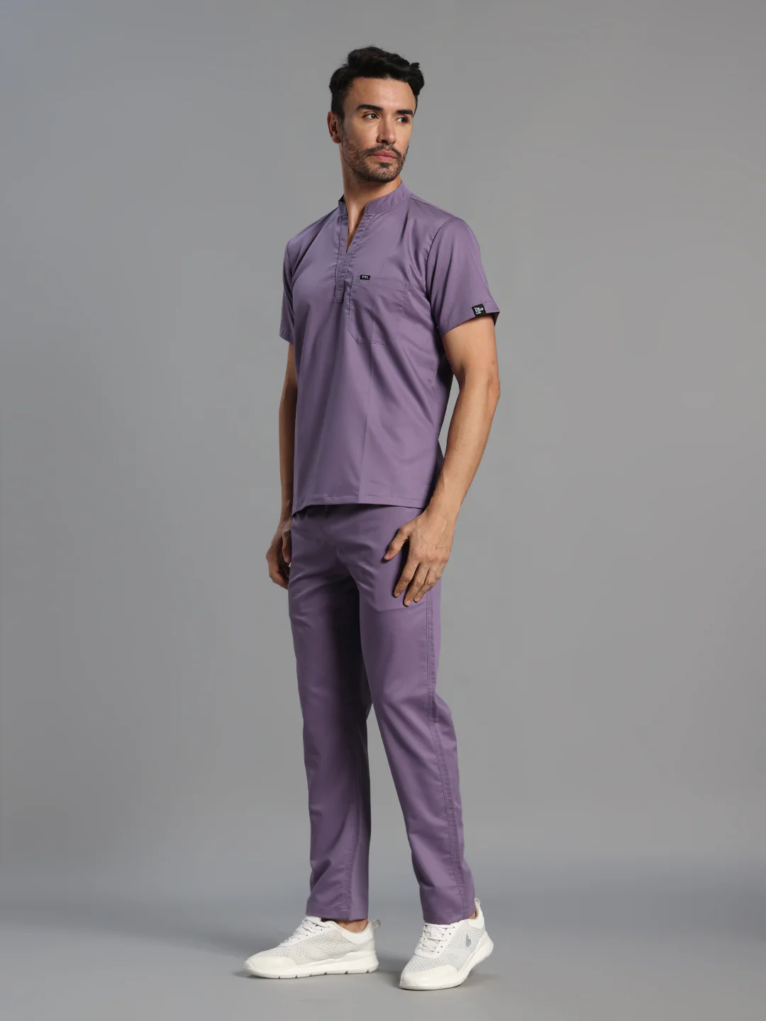 Move Lite Men Ube (Mandarin Neck) Scrub Set - Image 5