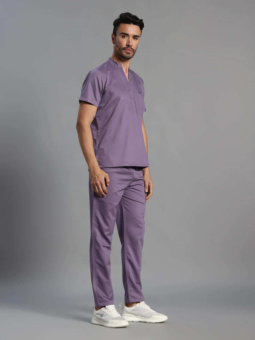 Move Lite Men Ube (Mandarin Neck) Scrub Set - Image 6