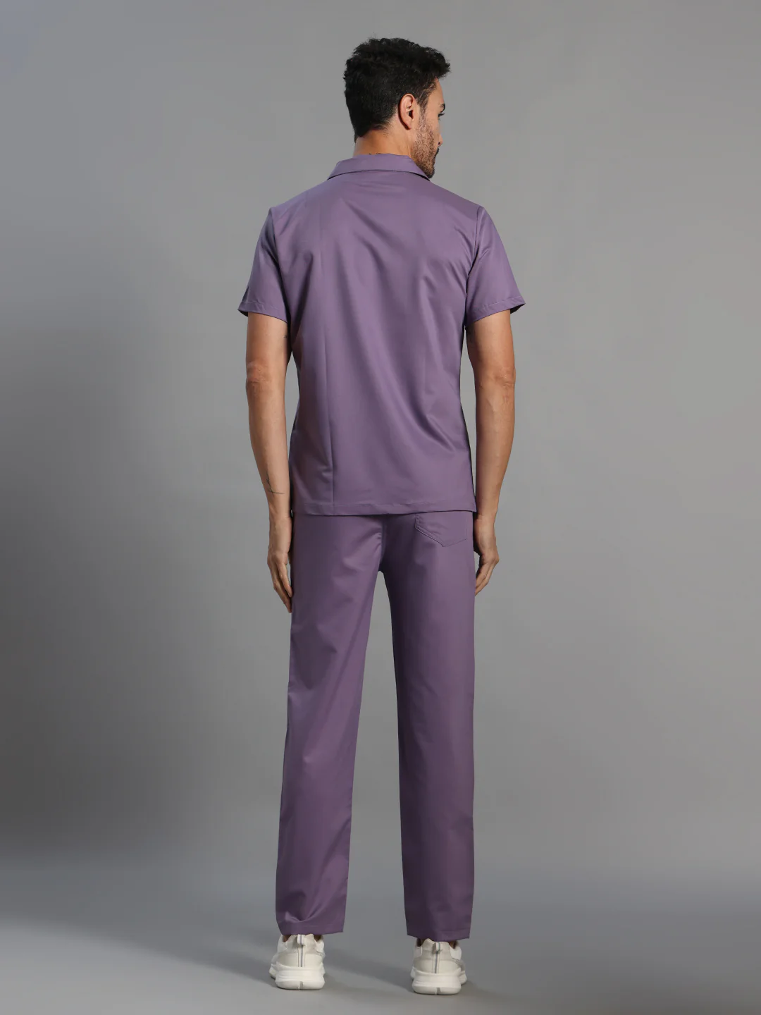 Move Lite Men Ube (Polo Neck) Scrub Set - Image 4