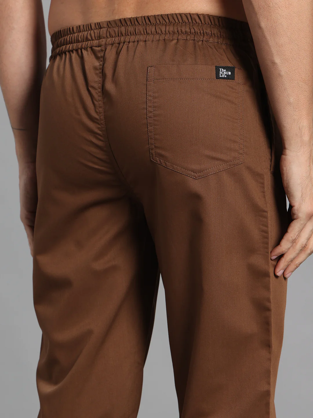 Move Lite Men Mocha (Polo Neck) Scrub Set - Image 8