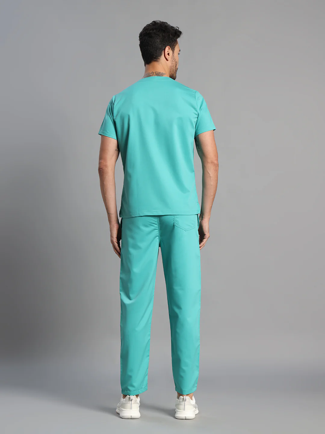 Move Lite Men Mint Green (V Neck) Scrub Set - Image 5