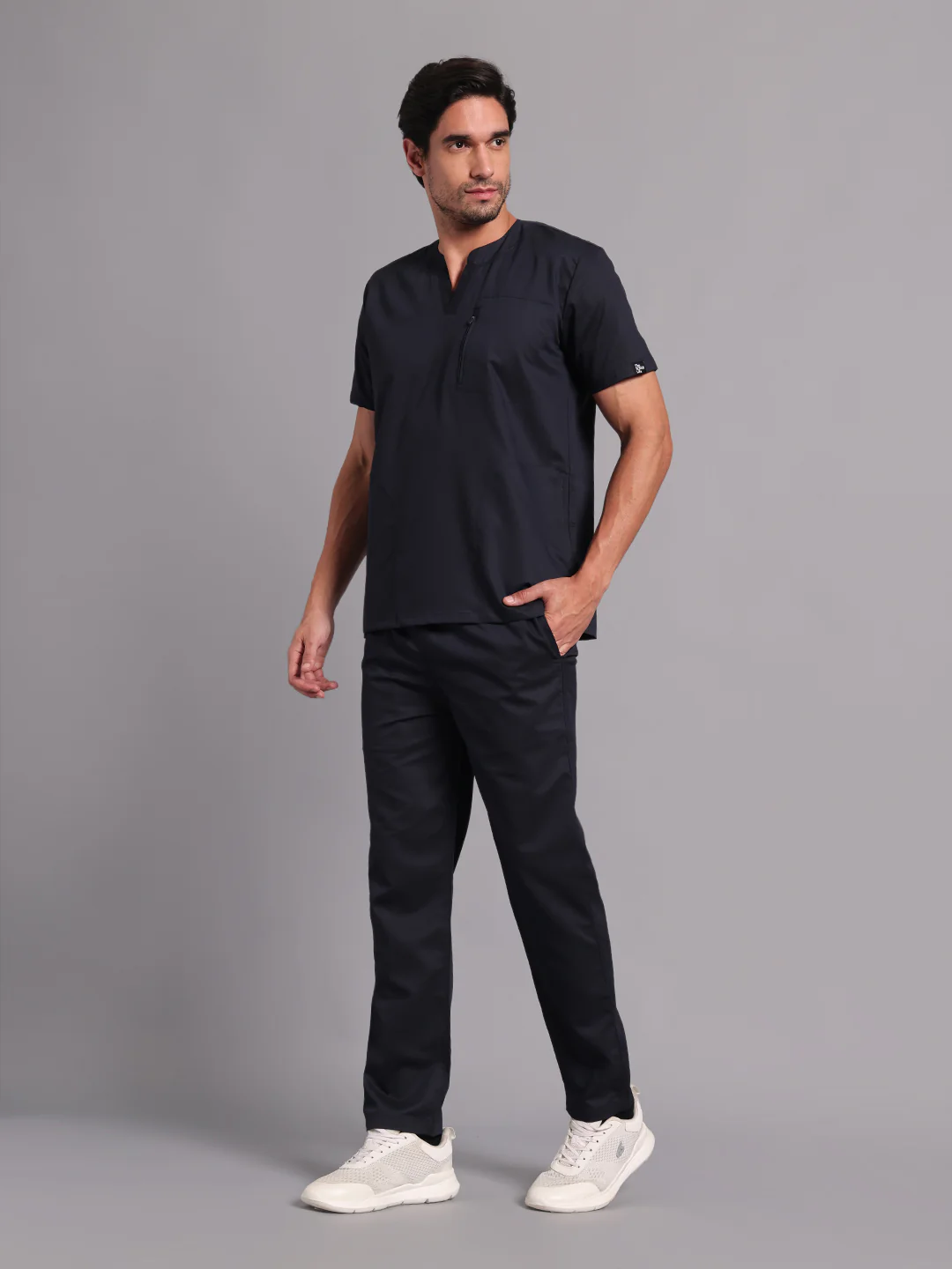 Move Lite Men Ink blue (Neo Notch Neck) Scrub Set - Image 8