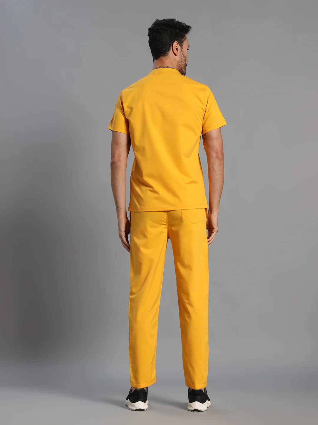 Move Lite Men Marigold (Mandarin Neck) Scrub Set - Image 4