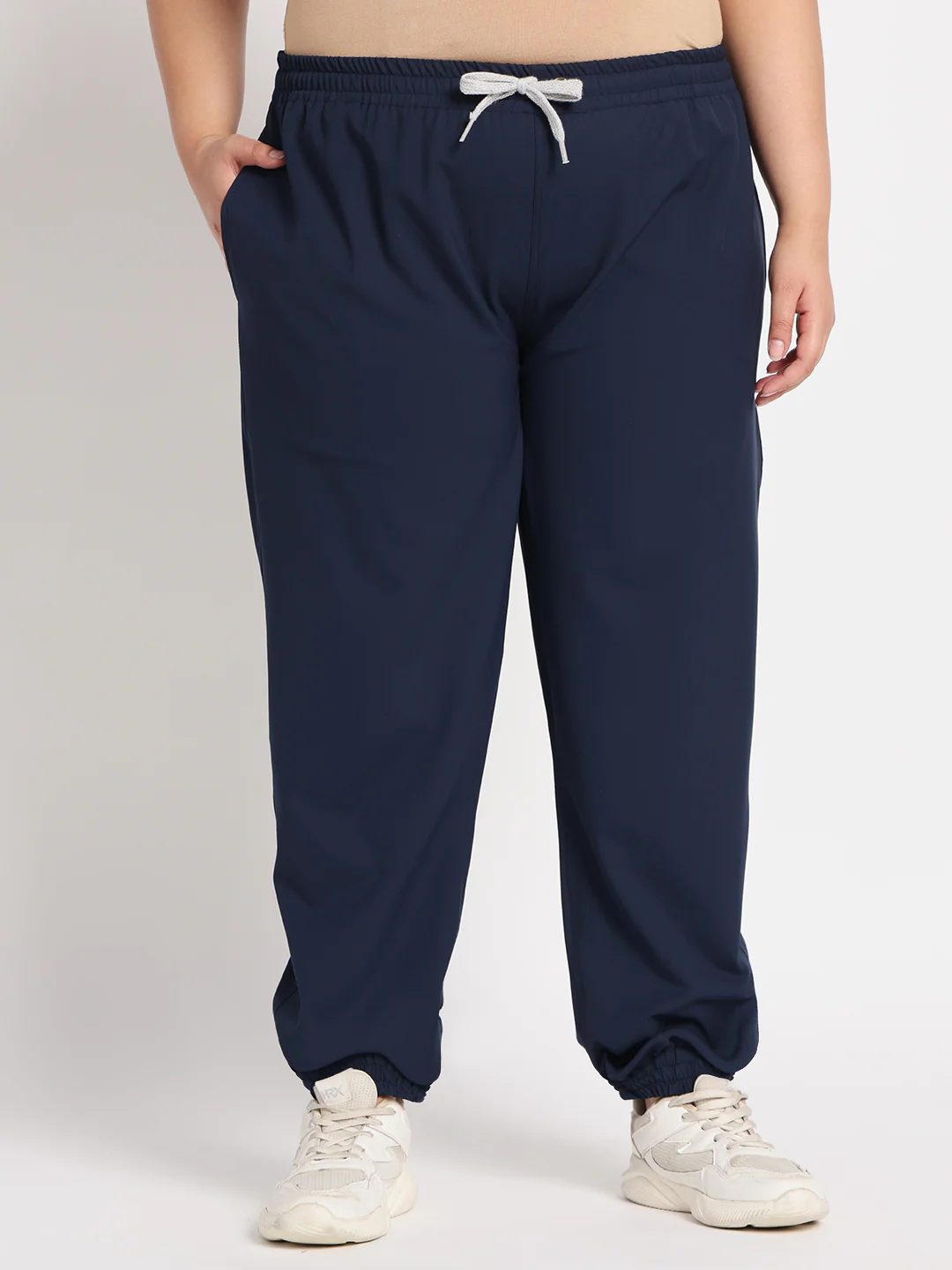 Stretchable (4Way) Women Navy Blue Jogger - Image 3