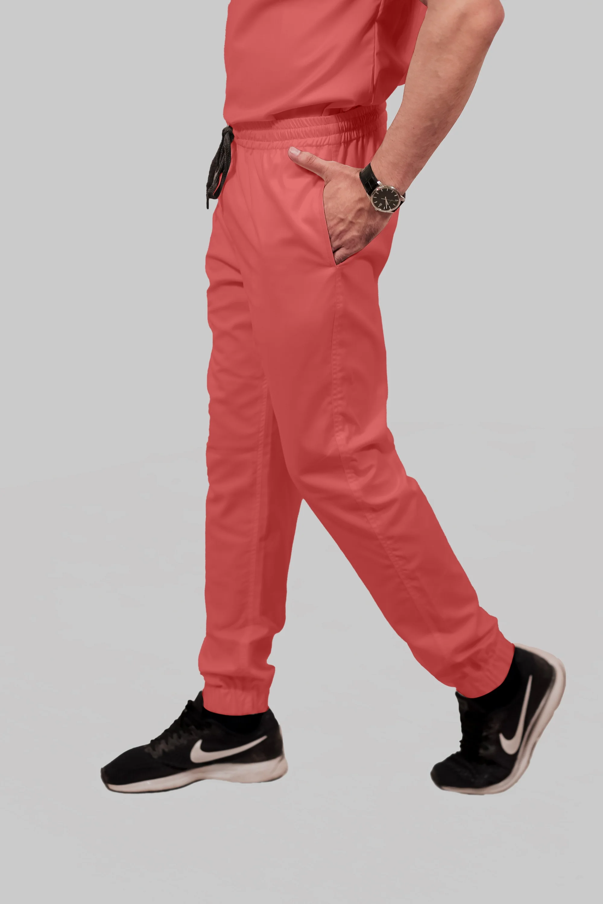 Stretchable (2Way) Men Peach Jogger - Image 2