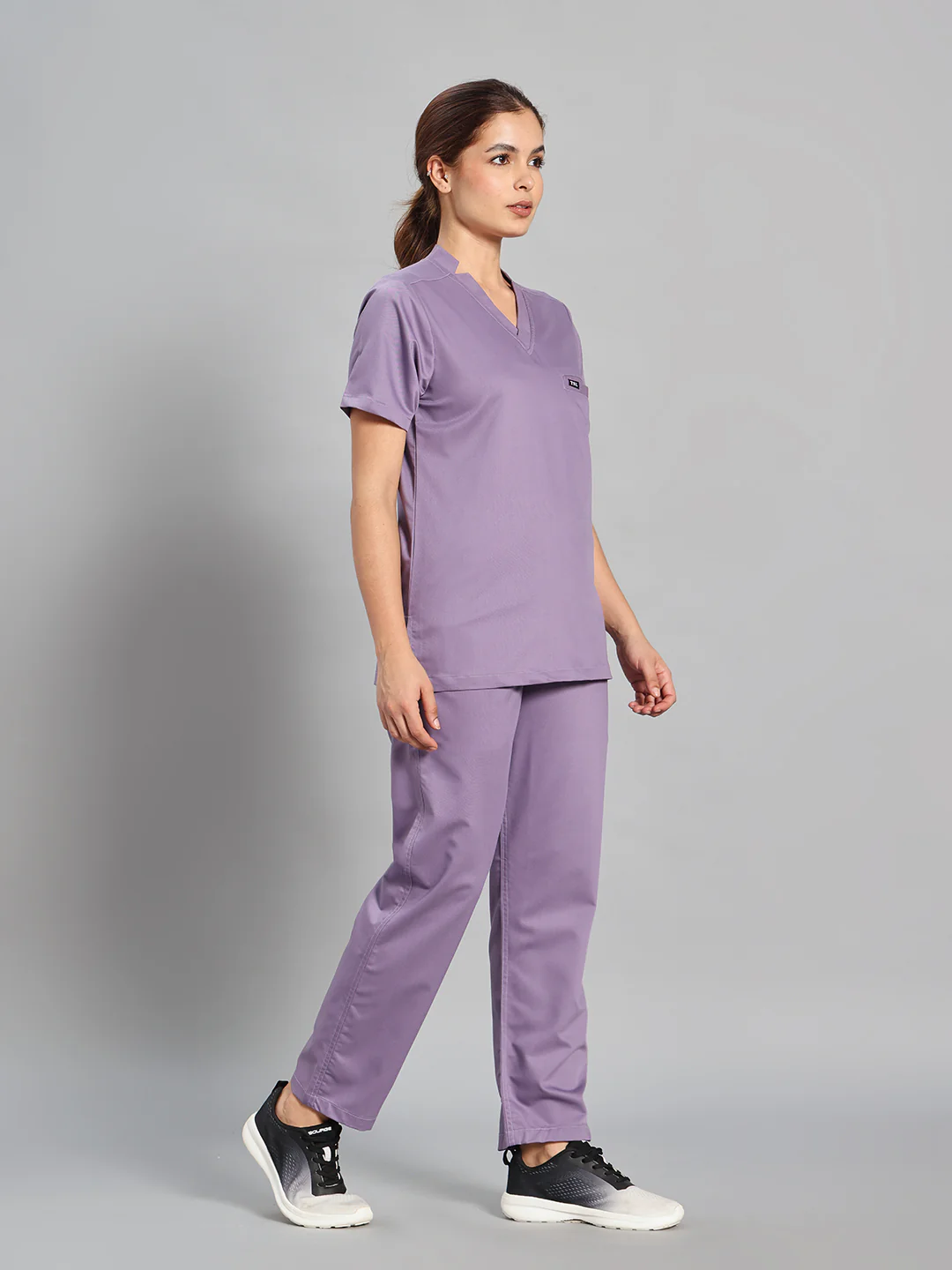 Move Lite Women Ube (Star V Neck) Scrub Set - Image 3