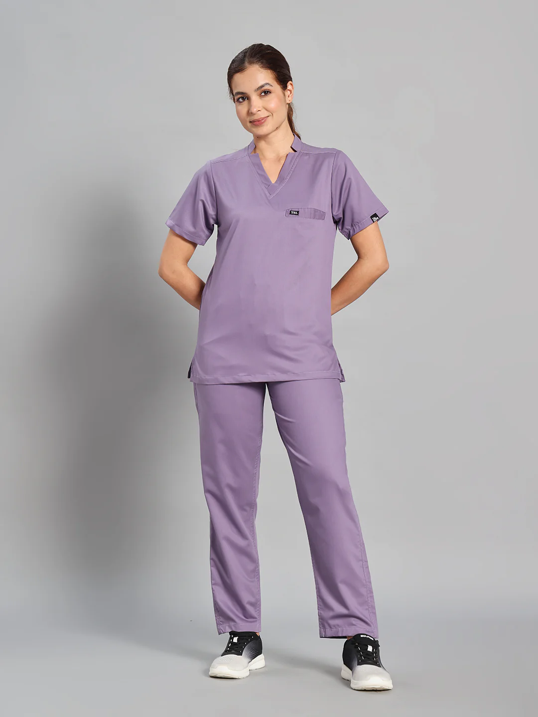 Move Lite Women Ube (Star V Neck) Scrub Set - Image 5