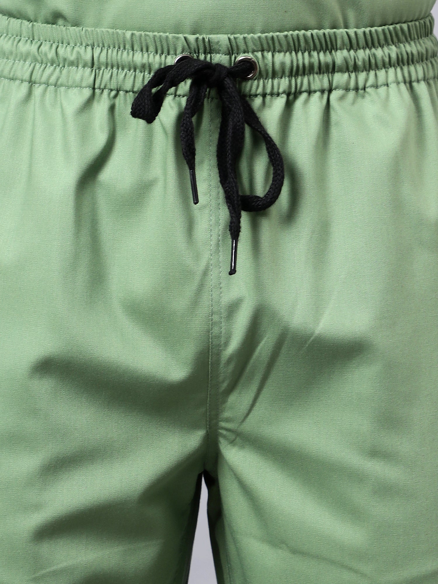 Stretchable (2Way) Men Pista Green Straight Scrub Pant - Image 2