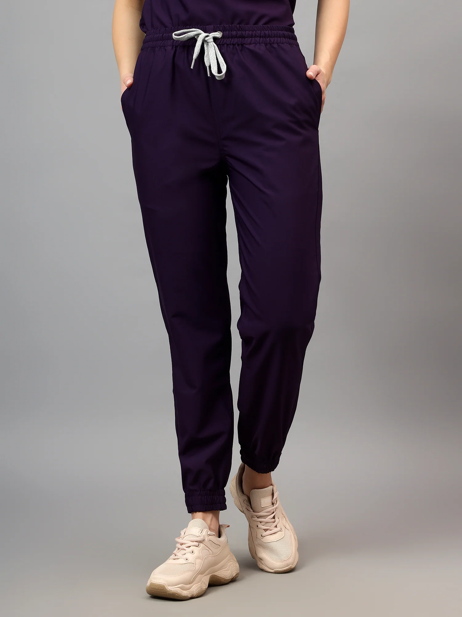 Stretchable (4Way) Women Violet Jogger