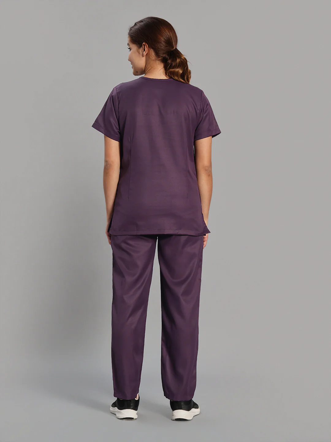Women Evo Scrub (Blackberry Wine) Set - Image 3