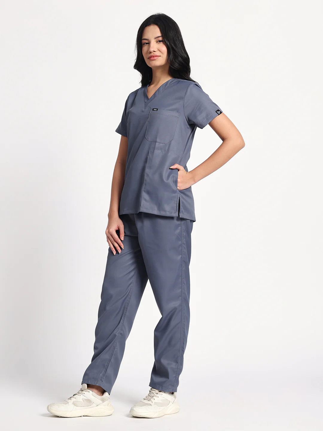 Women Evo Scrub (Slate Grey) Set